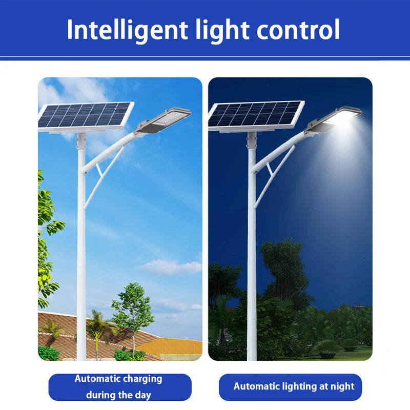 1000W Solar Street Light Outdoor Solar Street Light IP65 Waterproof Automatic Dusk to Dawn Street Light For Garage Garden