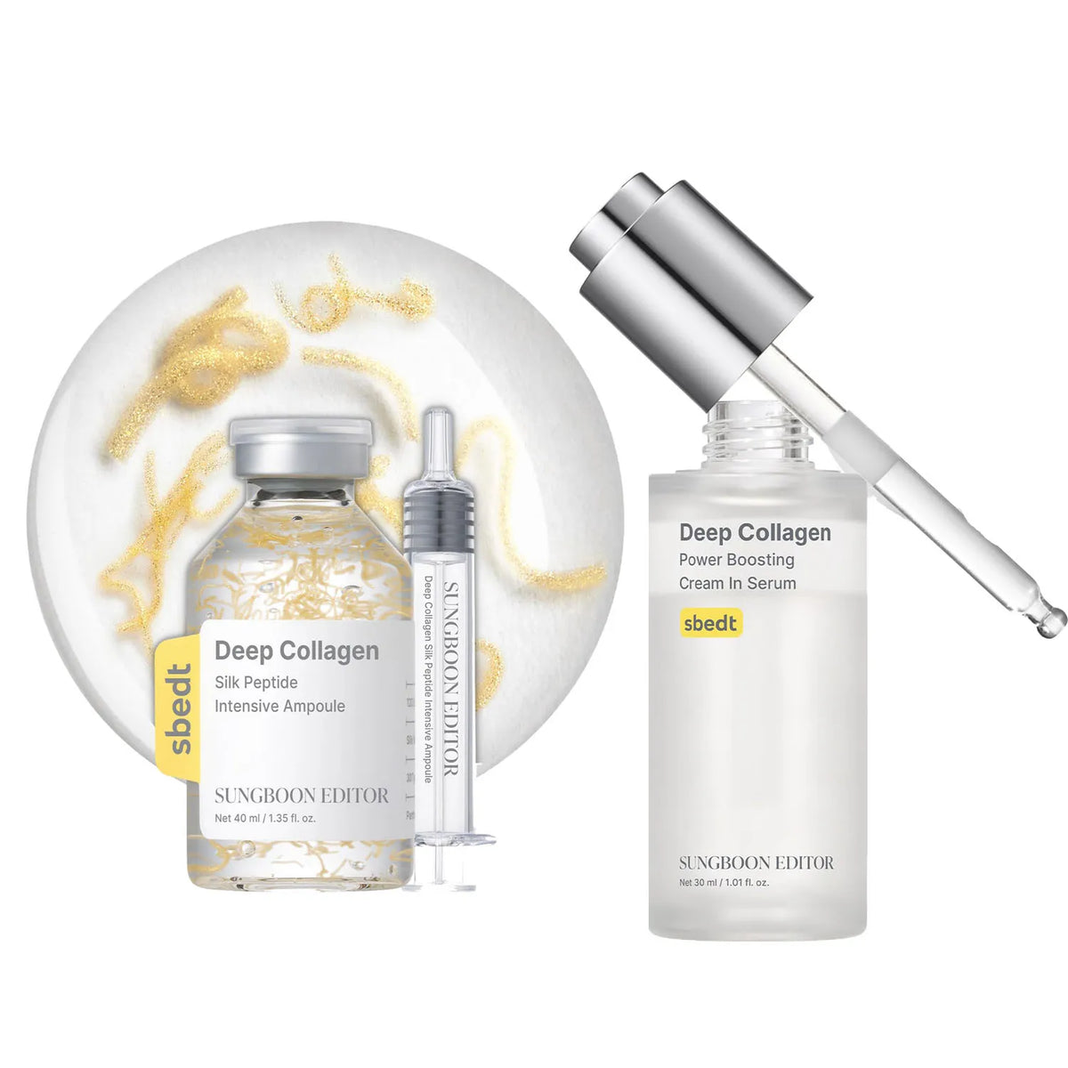 Korean Sbect Skin Care Set Deep Collagen PDRN Ampoule Copper Peptides Vitamin Serum Hydrating Moisturizing Fine Lines Skin Care