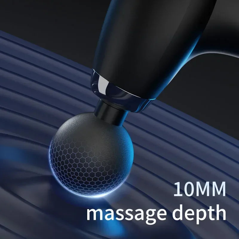 Mulit functional fascia gun with Extended Handle Percussion Back Massager for muscle relaxation  Back Waist Body Massage