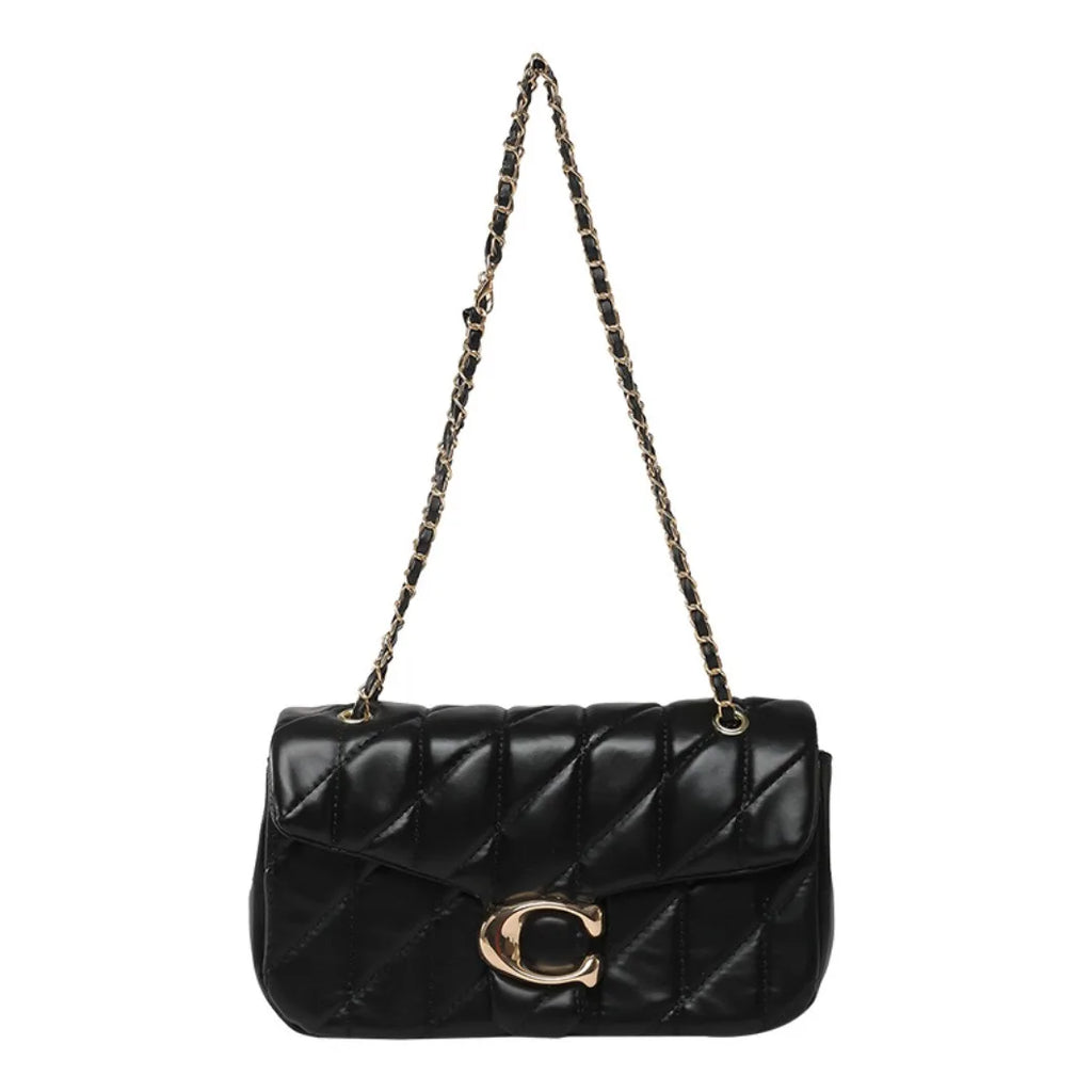2026 new European retro classic fashionable versatile chain flap crossbody bag, suitable for women to match