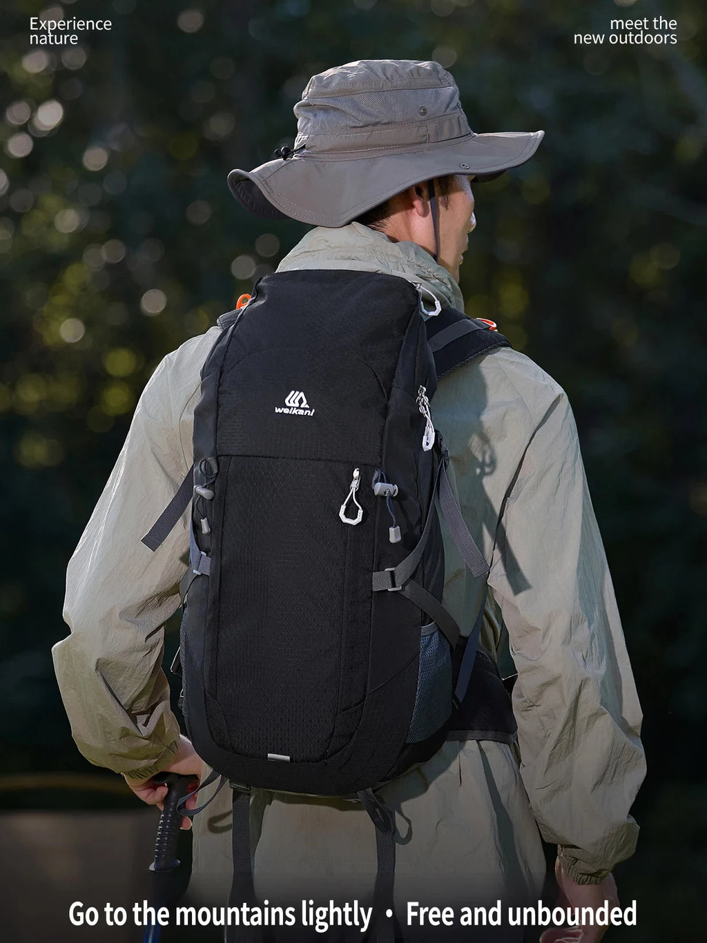 40L Hiking Backpack Men Women Outdoor Camping Rucksack Lightweight Waterproof Travel Bag Mountaineering Trekking Daypack