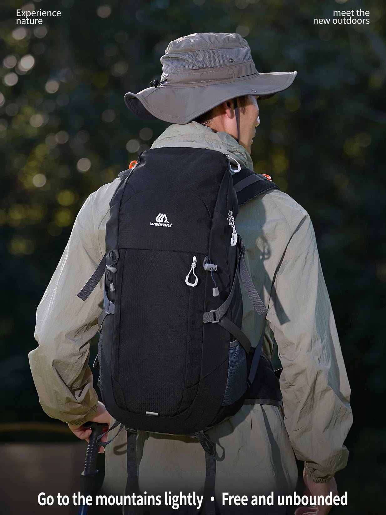 40L Hiking Backpack Men Women Outdoor Camping Rucksack Lightweight Waterproof Travel Bag Mountaineering Trekking Daypack