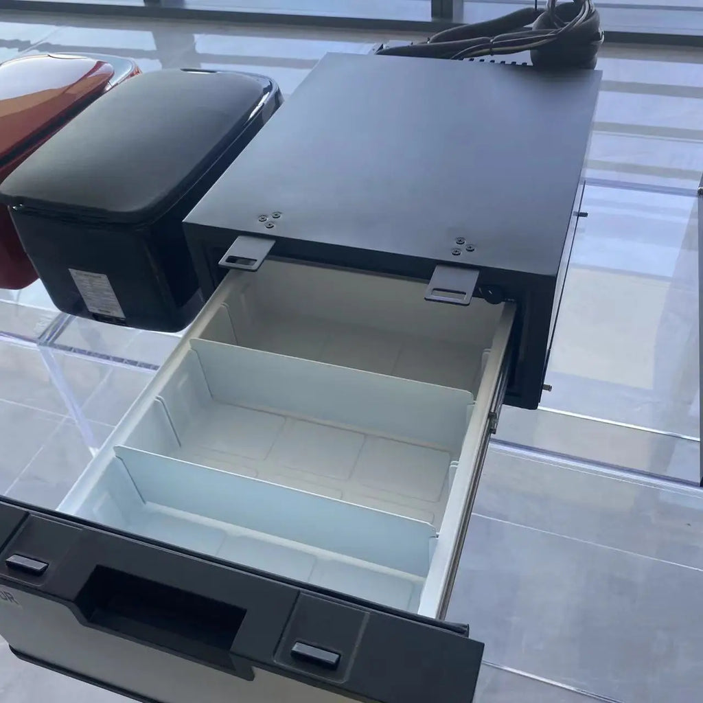 DC-23DR Drawer Truck Fridge 12V Caravan Freezer Built In Refrigerator For Faw Jiefang J7