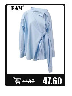 [EAM] Women Coffee Color-block Big Size Long Sweater Dress New Turtleneck Long Sleeve Fashion Tide Spring Autumn 2026 1DJ2393