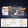 SucceBuy Metal Lathe Machine 7'' x 13.78'' 0-2200 RPM Continuously Variable Speed 500W & Tool Box for Processing Precision Parts