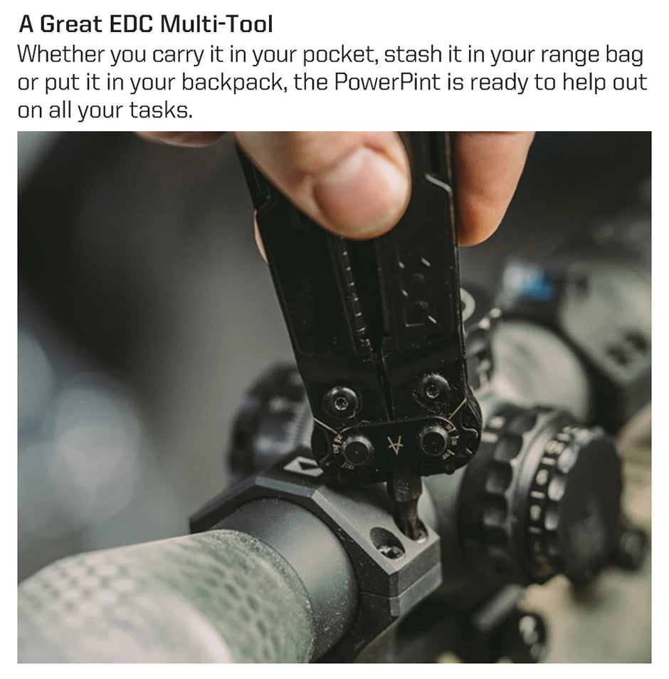 SOG 18 in 1 PowerPint Mini Multi-tool Stainless Steel Pocket EDC Multifunctional Pliers with Folding Knife Screwdrivers Scissors For Survival Fishing Hiking Cycling Travel DIY Home Emergency Repair Portable Camping Tools and