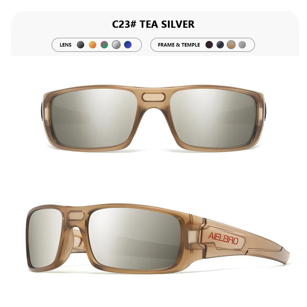 4PCS Sun Glasses – Unisex Square Frames with UV400 Lens, Perfect for Driving, Golf, Fishing All-Weather Outdoor Activities