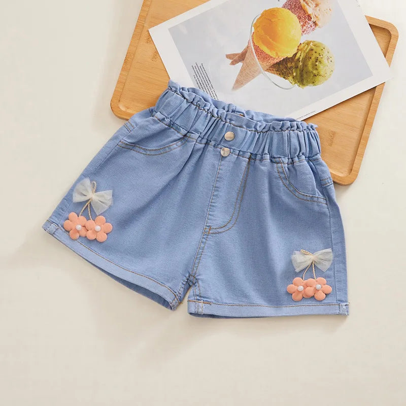 1pcs Kids Baby Summer Cool Cute Denim Clothing Shorts Pants Jeans Clothes Children Girls Casual Short Trousers Infant Bottoms