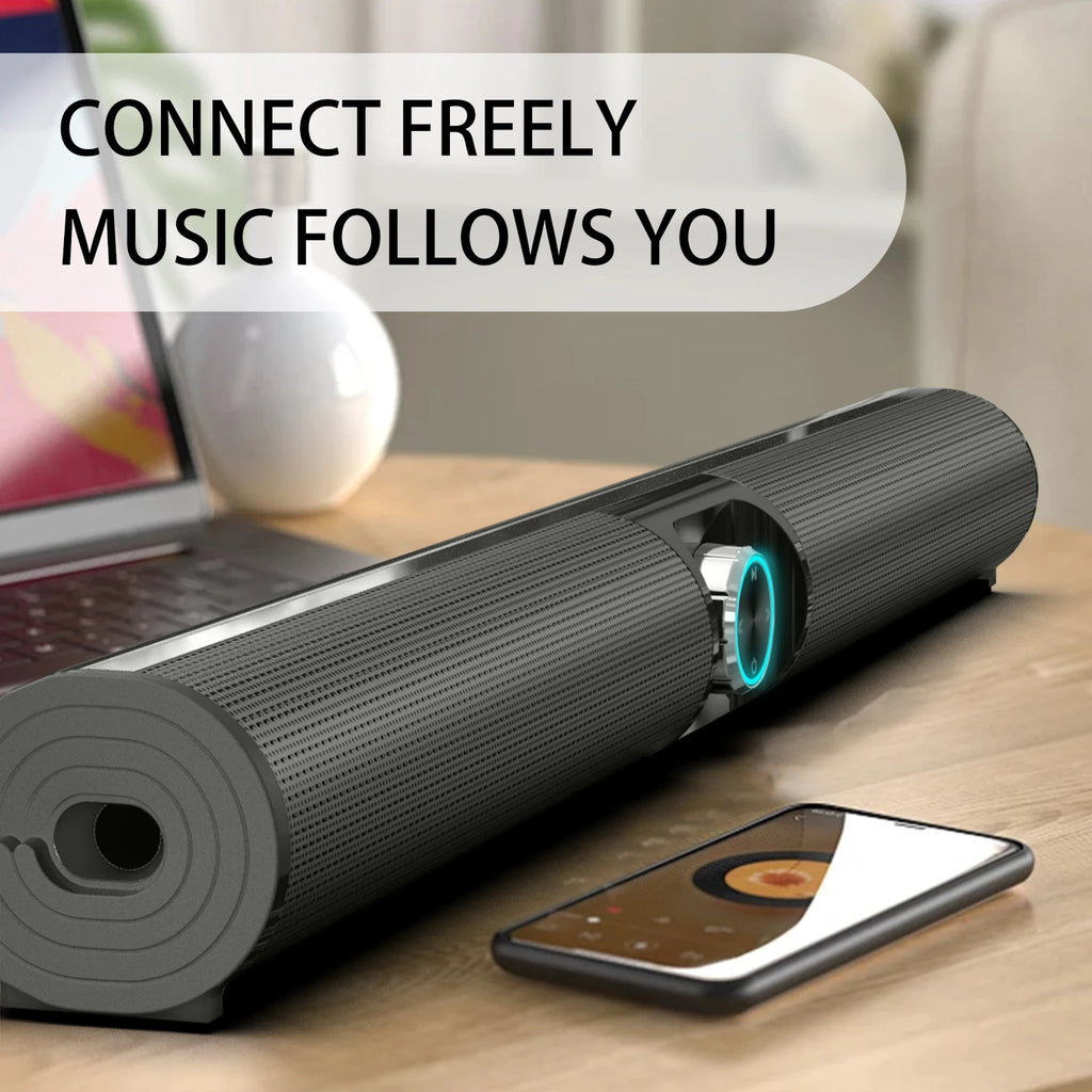 HOMEFISH TV Sound Bar Home Theater Sound System Bluetooth Speaker Computer Speakers for TV Soundbar Box Subwoofer Radio