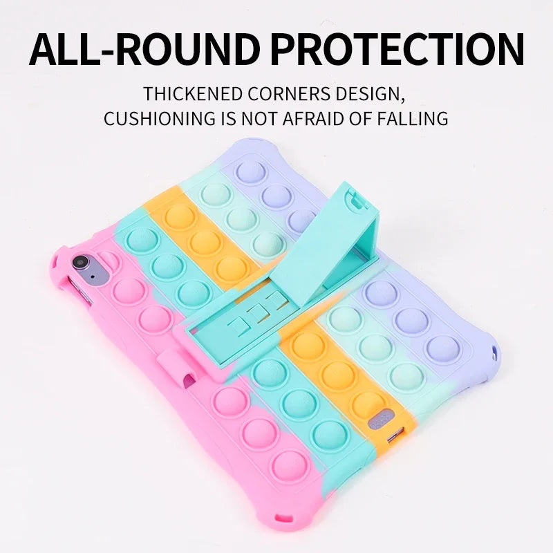 For Apple iPad 10 9 Inch 2022 Case Tablet Kids Folding Cover for iPad Air5 10.9 2022 Mini 3 4 5 6 Pro 11 9.7 10.2 2019 2020 2021