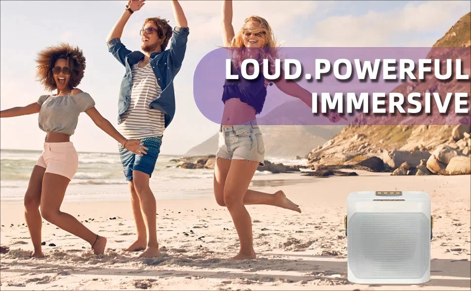 Wireless Subwoofer Portable Powerful Karaoke Bluetooth Speaker With Microphone Sound Box Music Machine High Power Caixa De Som