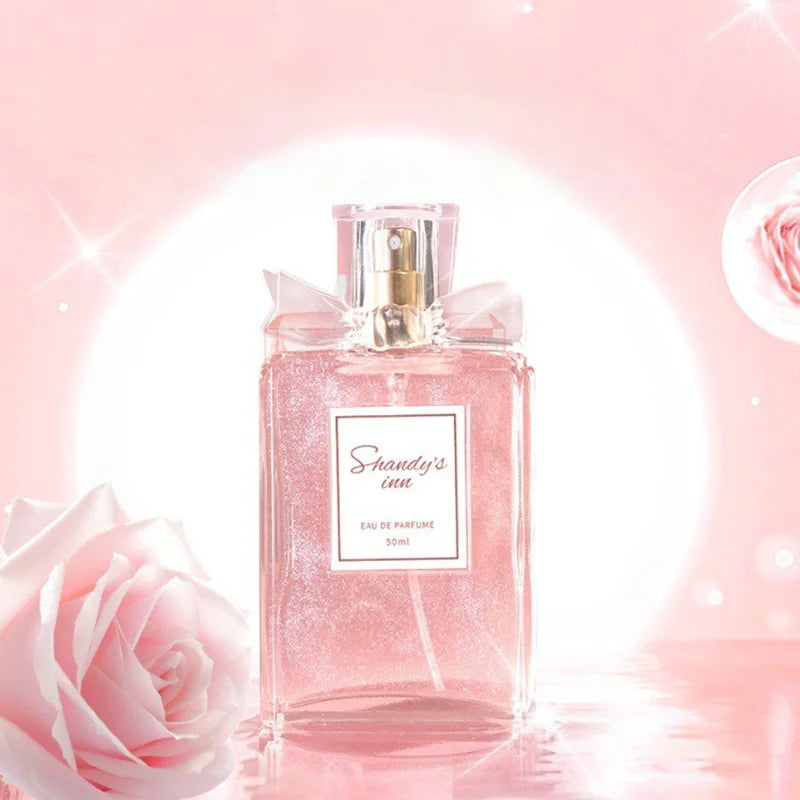 Rose Women Perfume Long Lasting Fresh Eau De Parfum 50ml Elegant Floral Daily Wear Original Brand Fragrance Spray For Her