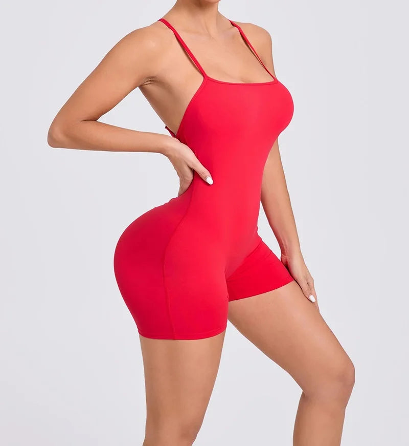 Cloud Rise Yoga SEXY Sports Jumpsuit Women Gym Fitness Playsuit Training Rompers Female Workout Bodysuits Lady Backless Overalls