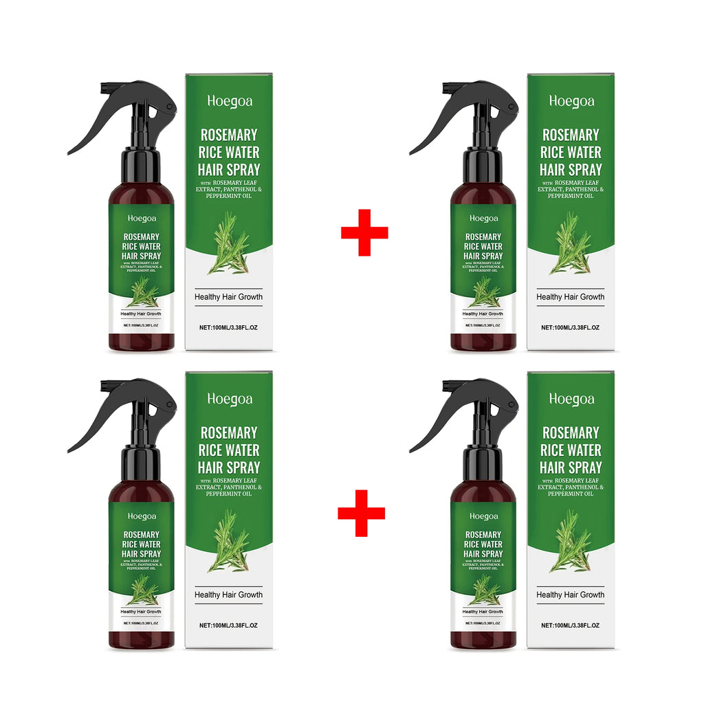 Rosemary Rice Water Hair Spray for Dry Frizzy Hair Nourishing Scalp Repair Damaged Hair Strengthen Weak Roots Reduce Breakage