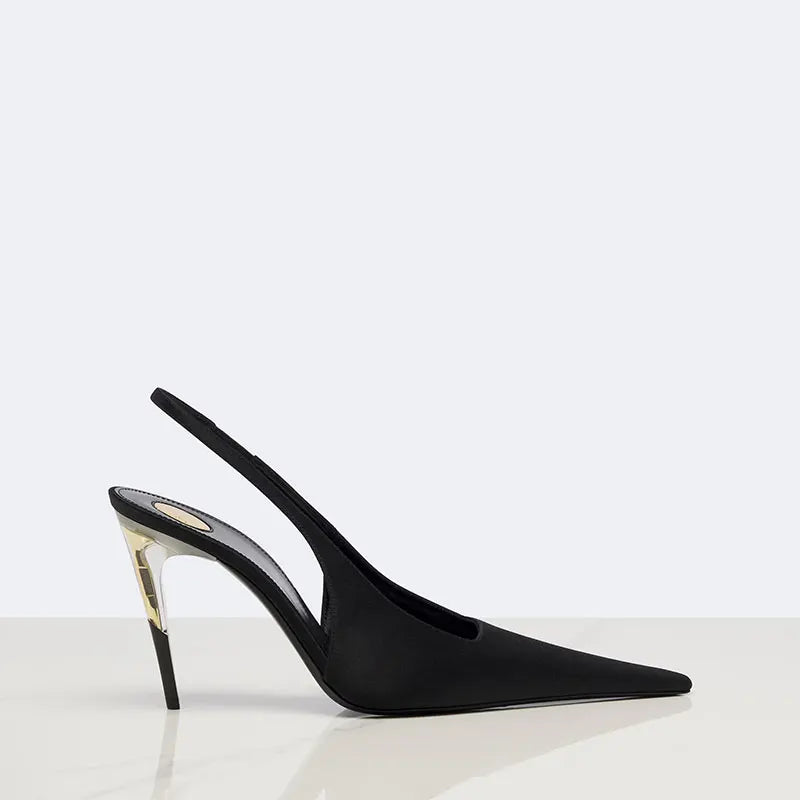 Ladies' Summer New High Heel Pointed Sandals Fashion Small Square Party Wedding Ladies' High Heel Sandals