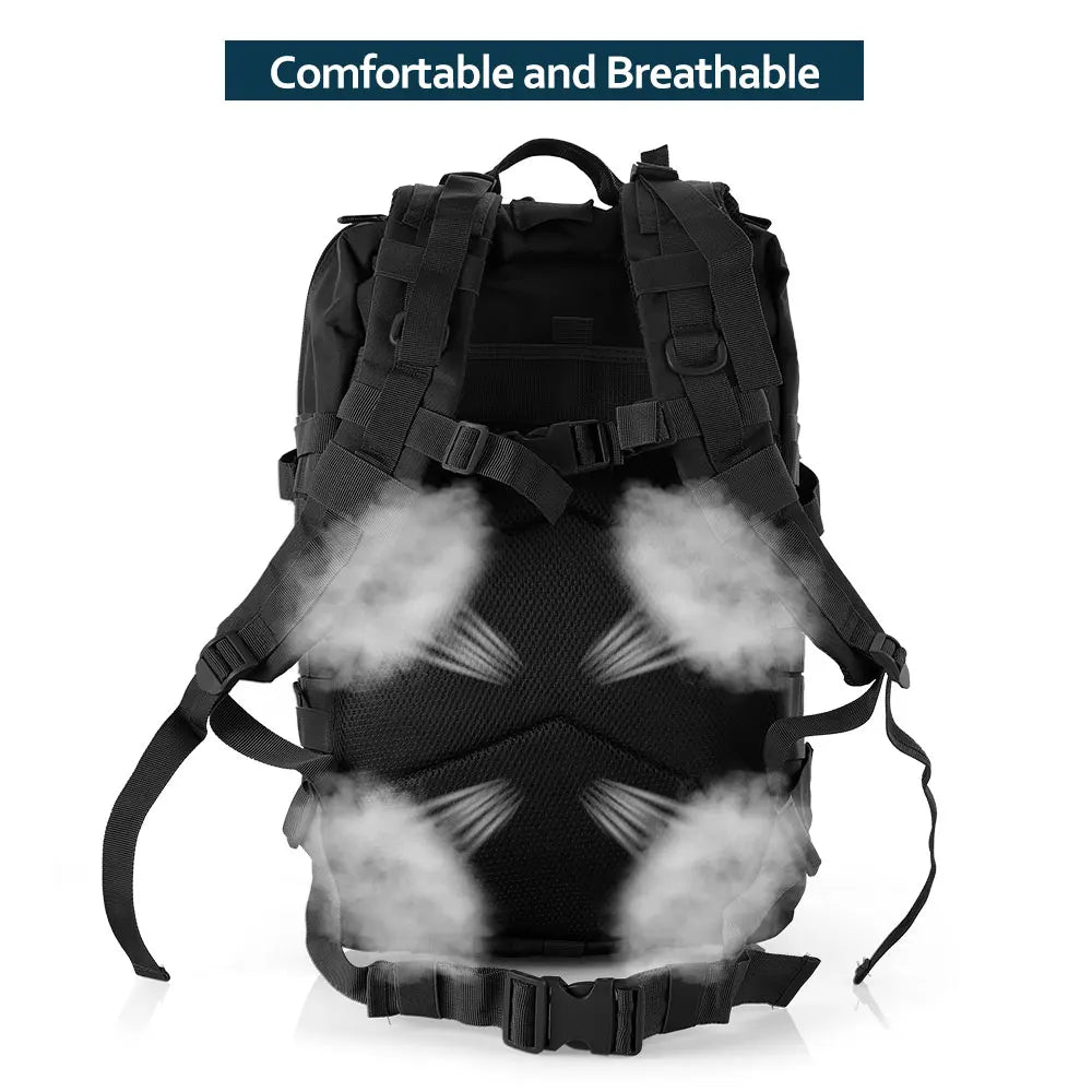 50 Liters Outdoor Tactical Dual Shoulder Large 3P Backpack Backcountry Cycling Sports Backpack Travel Attack Camouflage Multi-Fu