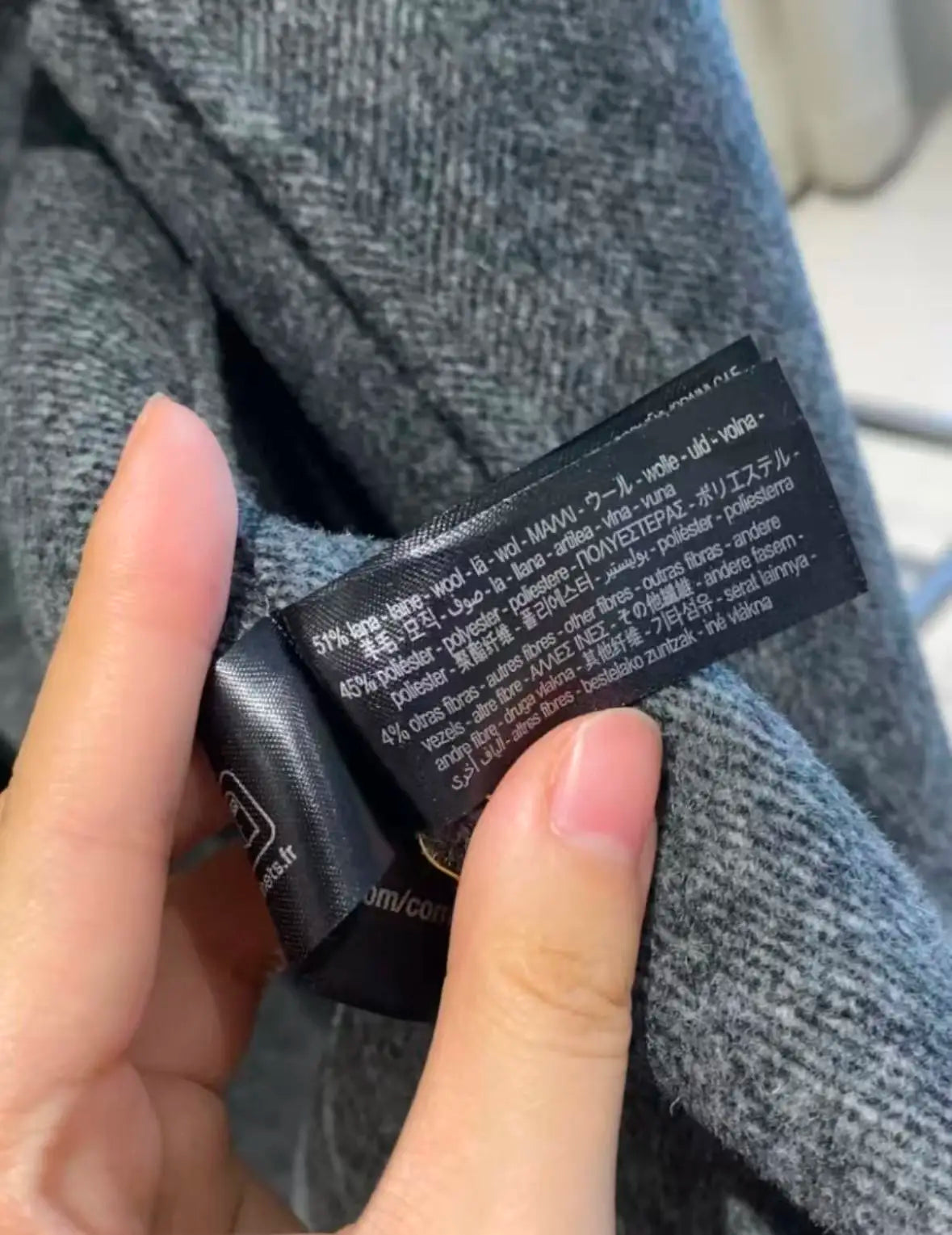 Original Grey 2025 Women's new style wool blend woolen coat with belt, double-sided fleece long woolen coat