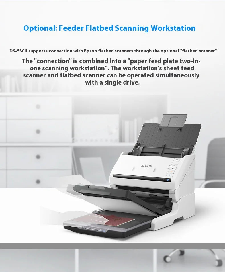 Suitable for DS-535II High Speed A3 Scanner Feed Color Document Contract Continuous Automatic USB Connection Cleaning Reminder