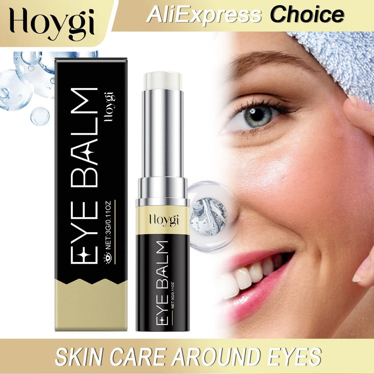 HOYGI Retinol Eye Cream Firming Skin Around Eyes Improve Eye Bags Smooth Fine Lines Reduce Dark Circles Nourishing Balm Stick