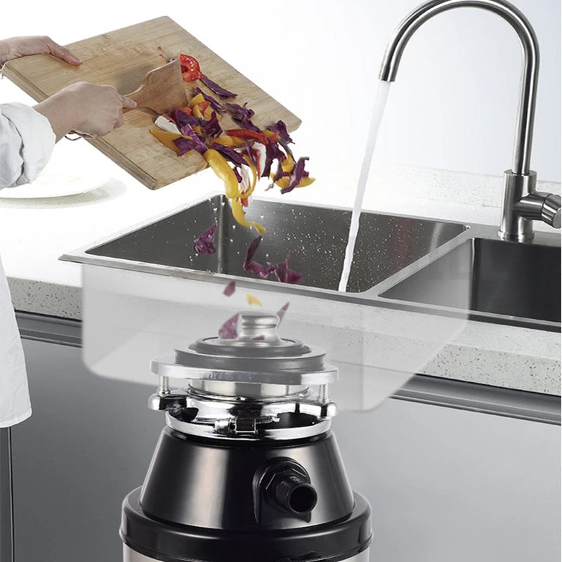 370W Food Garbage Disposal Crusher Grinder Sink Food Waste Disposer Kitchen Food Residue Garbage Processor