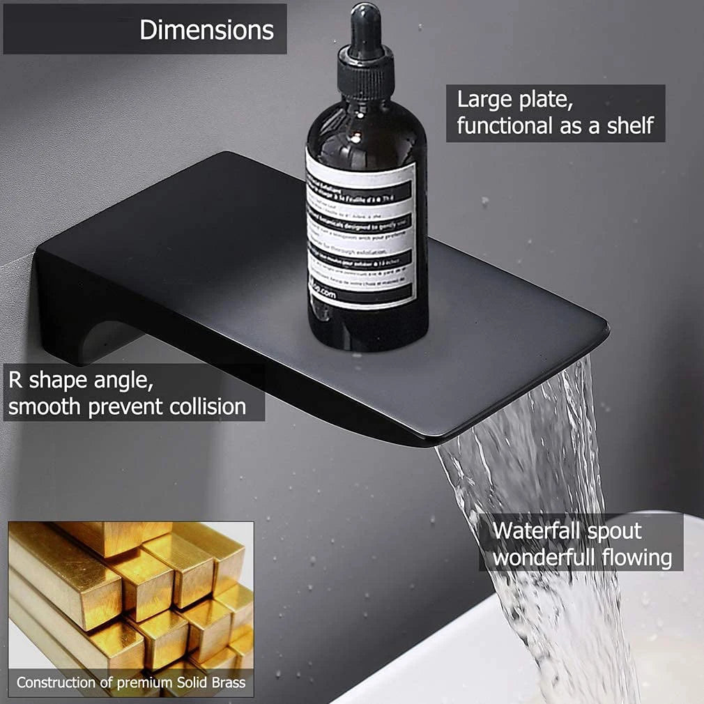 Becola Copper Matte Black Bathroom Water Basin Sink Mixer Tap Bathtub