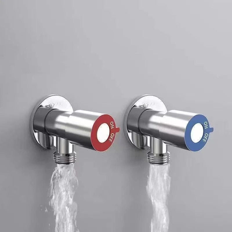 Stainless Steel Angle Valve Bathroom Faucet Hot Cold Inlet Valve Toilet Filling Angle Valves Basin Faucet Bathroom Accessories