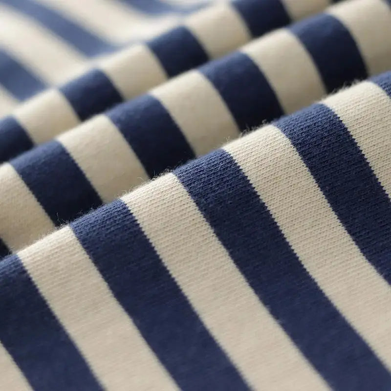 Loose Fit Summer  Shirt Men's Retro Stripes Turn-down Collar Short Sleeve British Style Casual Fashion Polyester Fiber