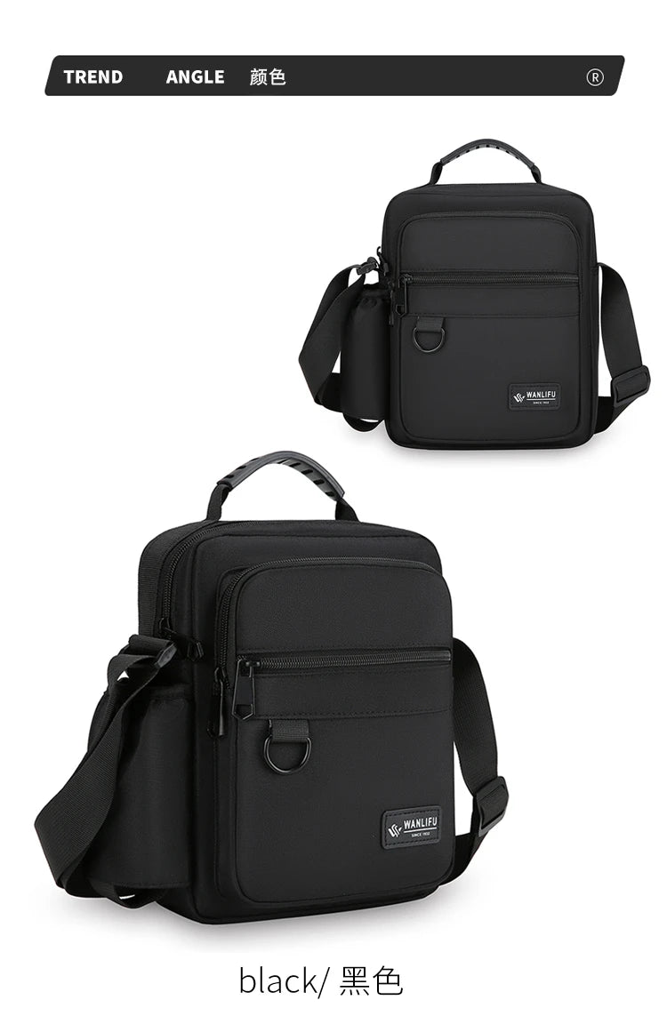Fashion Casual Men's Bag Handbag High Quality Man Crossbody Bags Easy Travel Bag Stylish Men's Shoulder Bag With Bottle Pocket