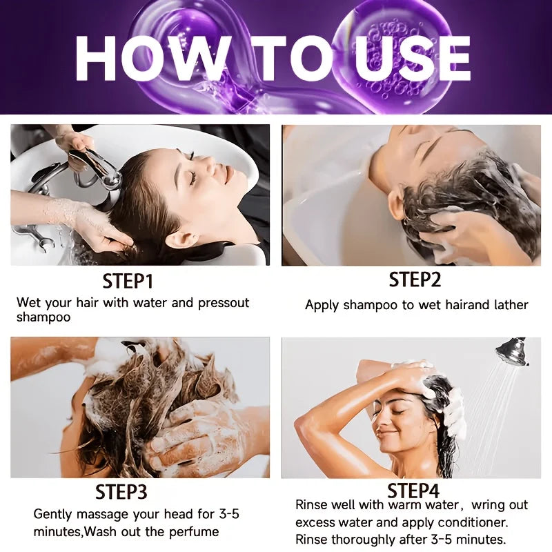 GSWP Purple Shampoo & Hair Mask Set, Neutralize Yellow & Brassy Tones, Deep Conditioning Repair Damaged Hair.100+100ml