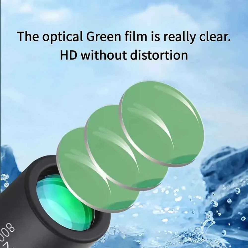 New Mini Portable 2000x25 HD Monocular Telescope With Phone Holder For Camping Hunting Birdwatching Travel Phone Photography