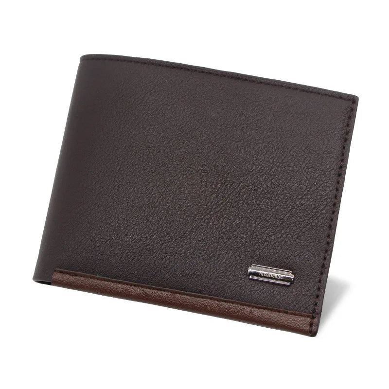 Men Wallets New Short High Quality Coin Pocket Bag Brand Men's Wallet Simple Credit Card Holder Photo Holder Men's Money Clip
