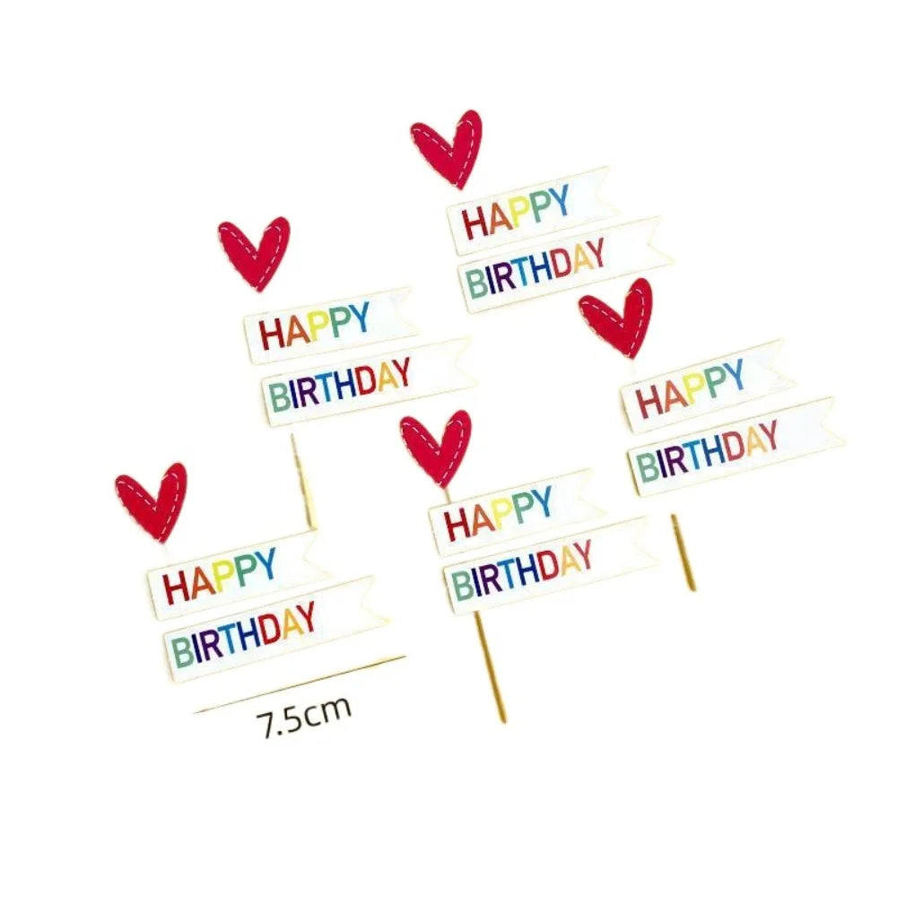Happy Birthday Cake Decoration Cute Bear Candles Korean Flag Cake Decoration Dessert Table Cartoon Birthday Cake Plugin