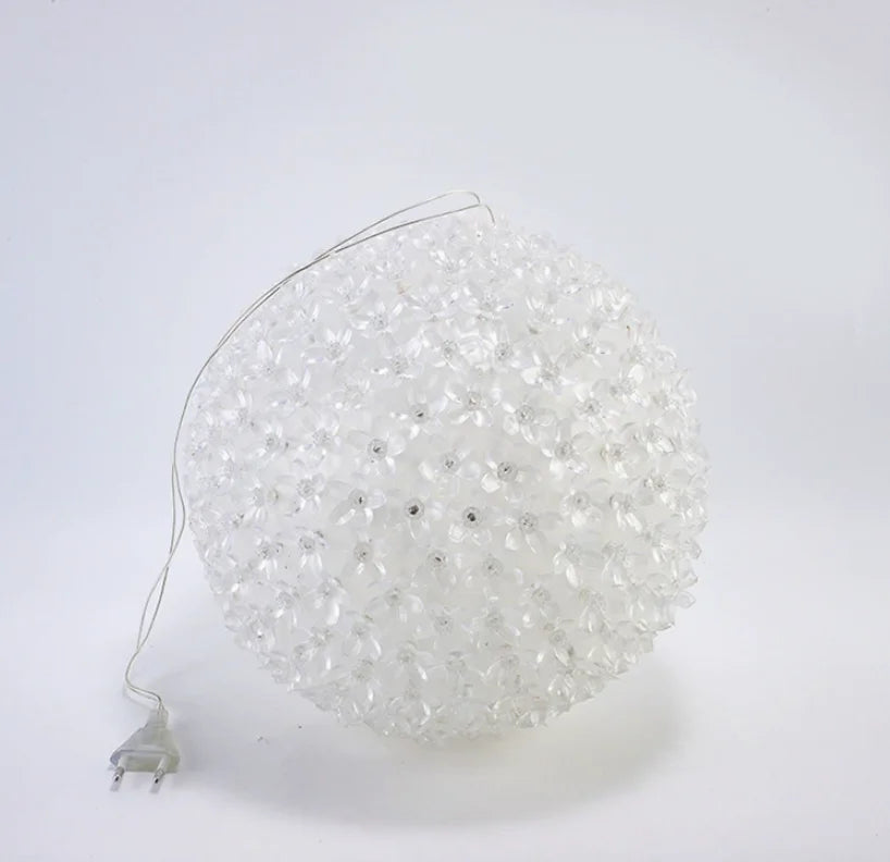 LED Cherry Blossom Sphere Lights for Christmas Tree Holiday Indoor Engineering Light Strands Decoration