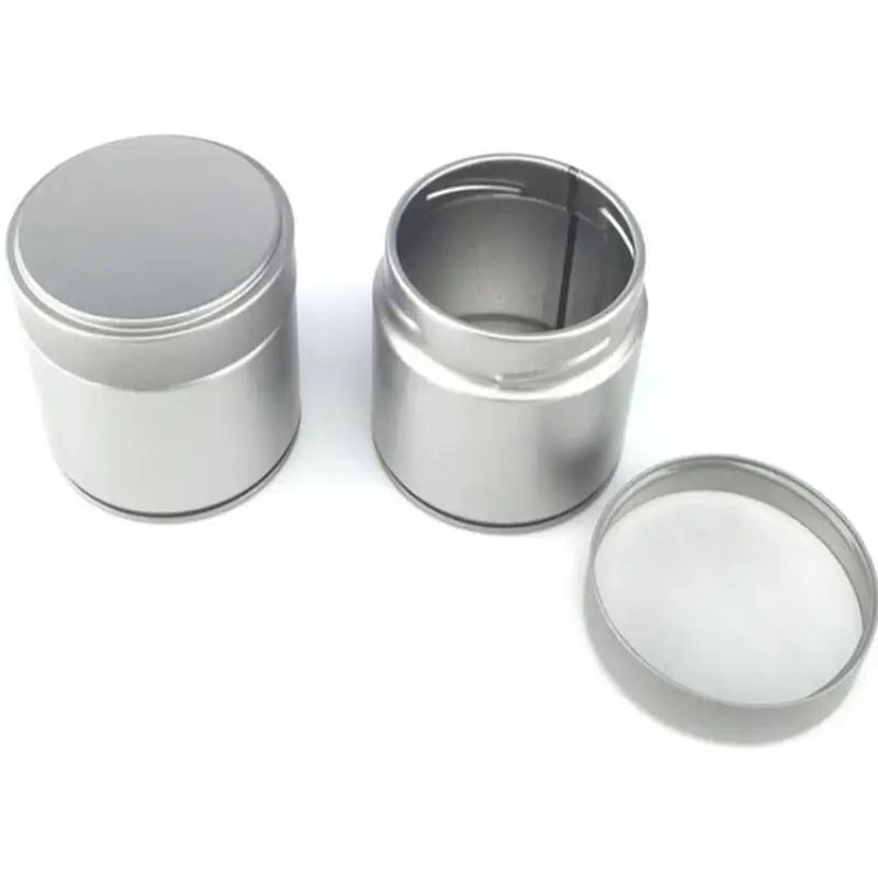 1 Pcs Portable Mini Matcha Powder Can Thick Tinplate Tea Sealed Jar Spice Storage Box Container Box Kitchen Gadgets Household