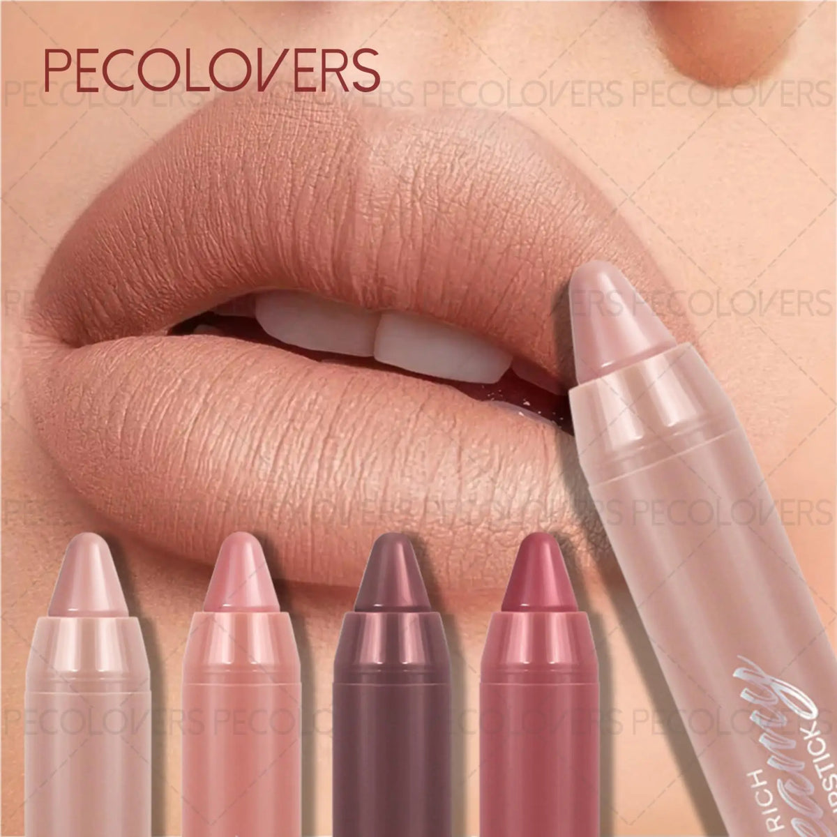 1PC Smooth Lip Glaze,Waterproof, Moisturizing Matte Lipstick Pen,Perfect for Party & Stage Makeup