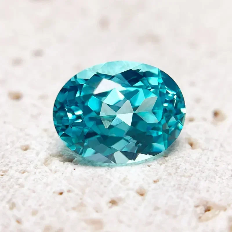 Paraiba Natural Color Oval Shape VVS1 Laboratory Diamond for DIY Jewelry Making Materials with Certificate Wholesale Price