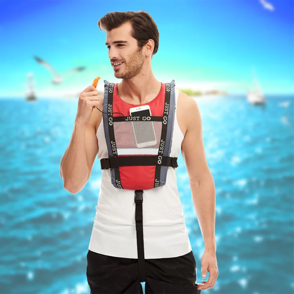 2023 New Adult life vest Boating rafting Swimming Kayaking surf paddleboard Life vest Portable water sports buoyancy vest