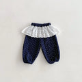 Autumn baby Girls' Leggings, Korean-Style Infant and Toddler Long Pants, 0-3 Years Old Children's Clothing, Outerwear Floral Cur