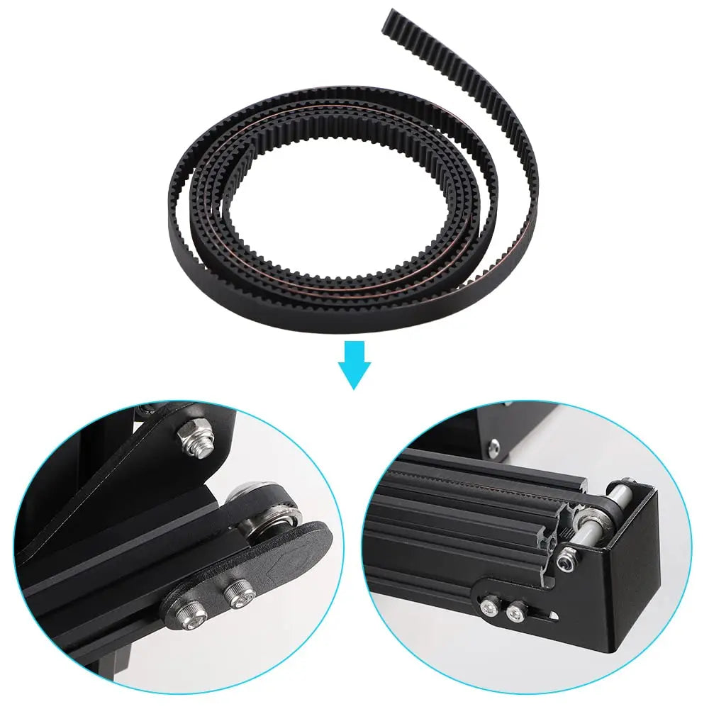 3D Printer Parts X+Y Axis Rubber Open Timing Belt 2GT Width 6mm For Creality Ender 3/5/pro/5S/V2/Pro/S1/ CR6 SE CR10/10S/10S Pro