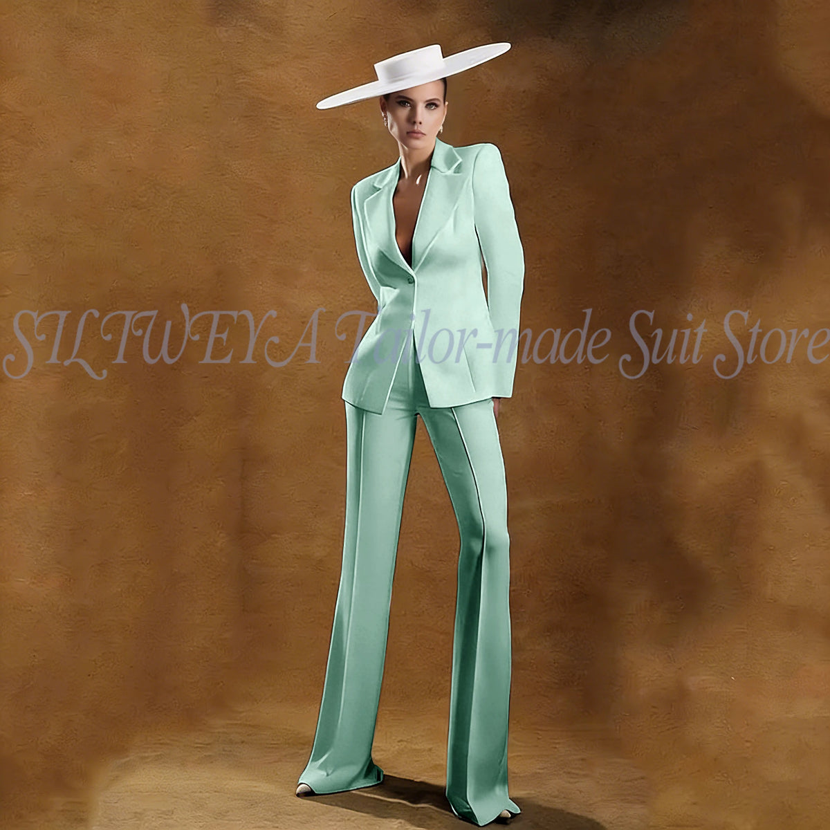Ladies White Tailored Blazer Trousers Set Workplace Business Occasion Formal Attire 2026 Women Fashion Chic Office Commute Suit