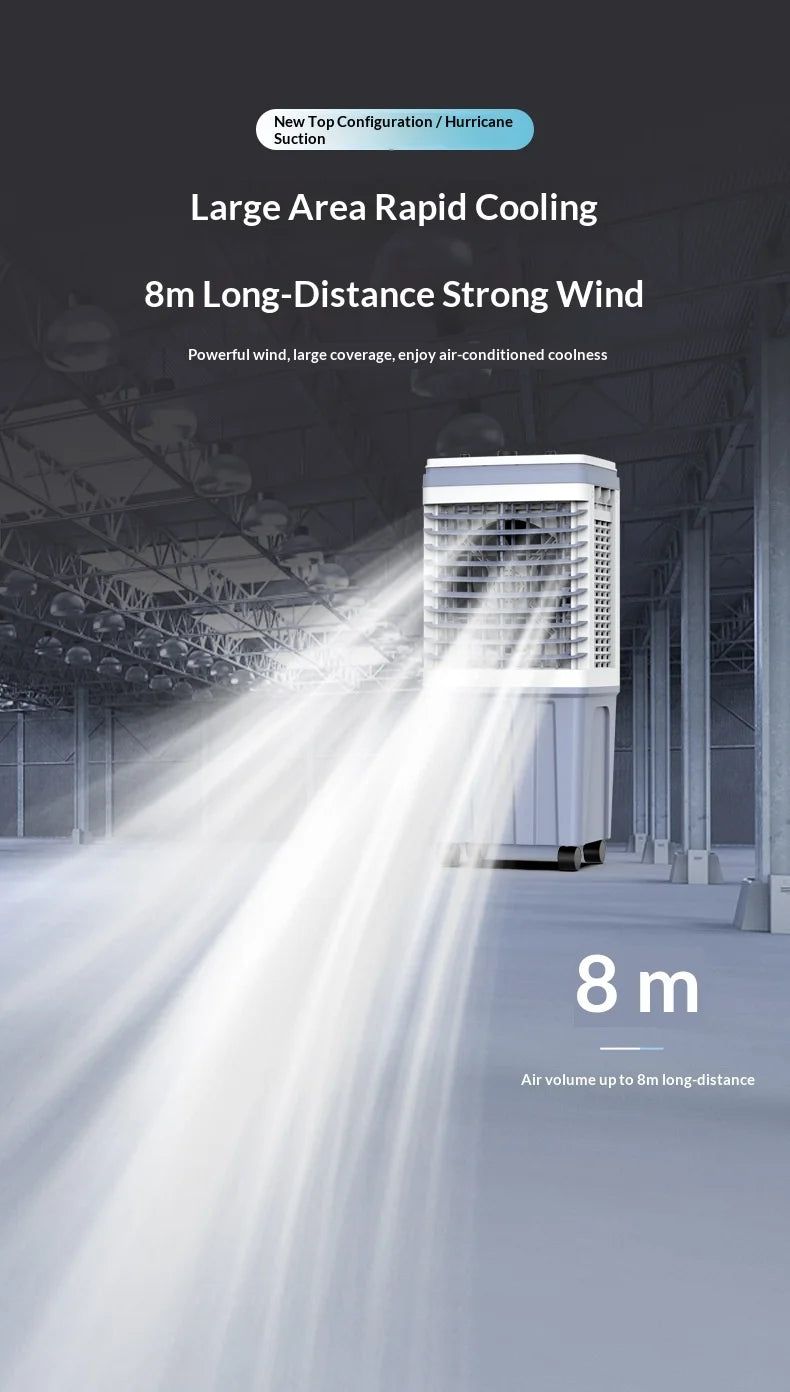 Portable Water Cooling Air Cooler, High Air Volume, for Home & Commercial Us