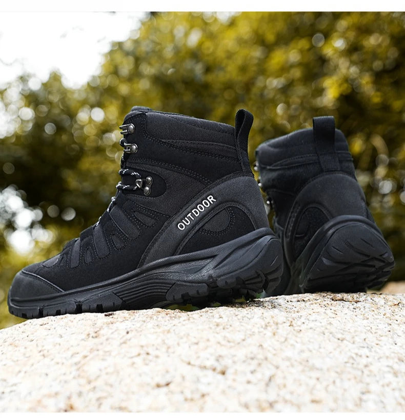 Outdoor Hiking Boots Men Shoes Anti-slip Wear-resistant Thick-soled Sports Shoes Men Breathable Comfortable Casual Shoes Men