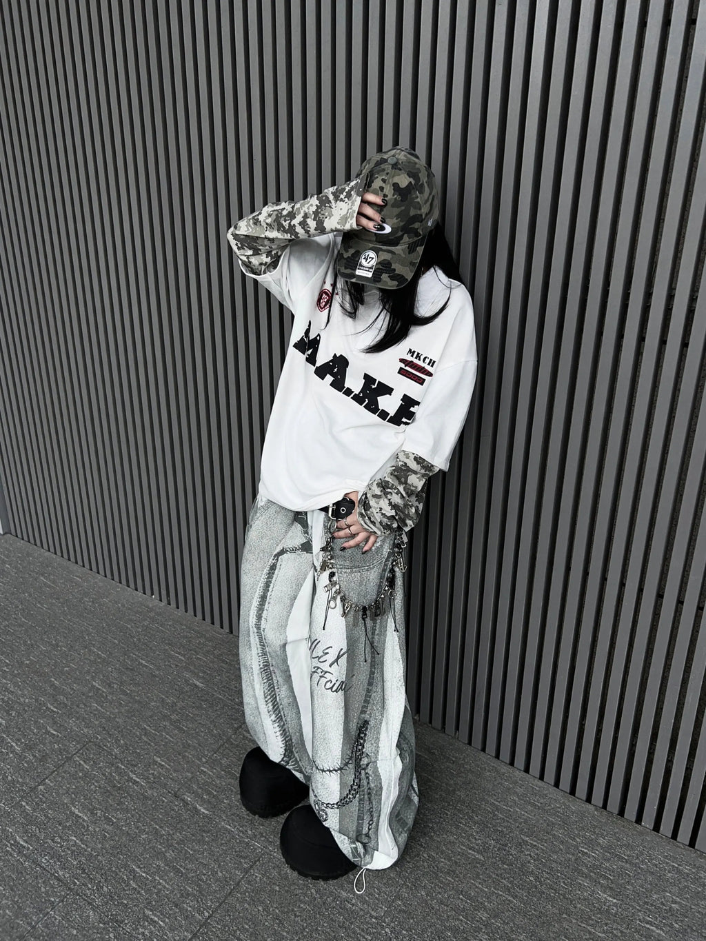 2026 Women's Wide Leg Jeans Casual Cotton Denim Print High Waist Loose Fit Trousers Y2K Vintage Light Wash Street Style