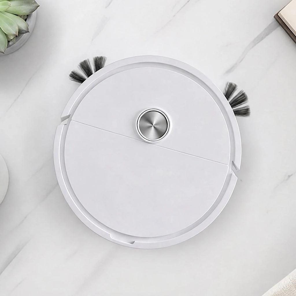 3 In 1 Intelligent Cleaning Robot Lightweight Multi Function Sweeping Cleaners Compact Car Robot Vacuum for Car&Home Cleanings