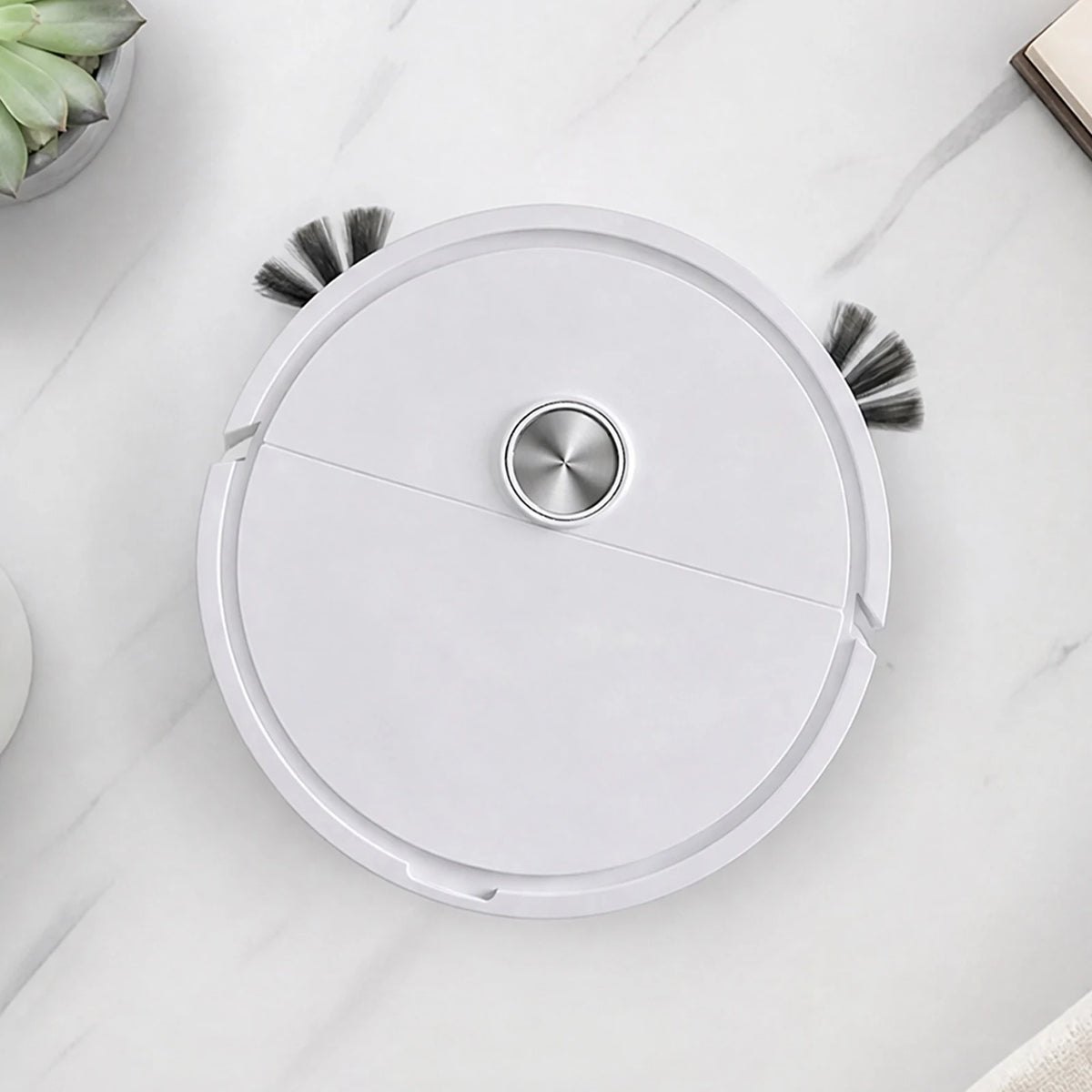 3 In 1 Intelligent Cleaning Robot Lightweight Multi Function Sweeping Cleaners Compact Car Robot Vacuum for Car&Home Cleanings