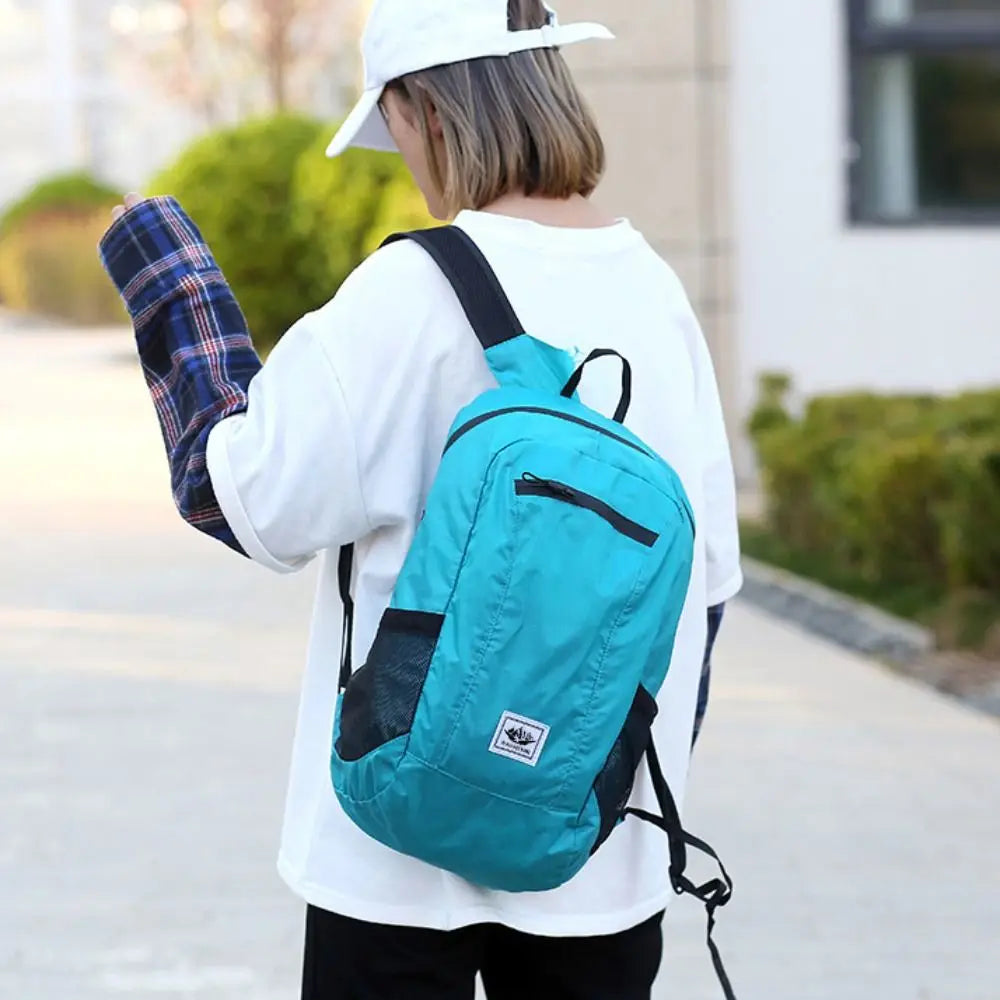 Large Capacity Foldable Backpack Folding Waterproof Mountaineering Bag Sports Knapsack Oxford Cloth Lightweight Nylon Bag Hiking