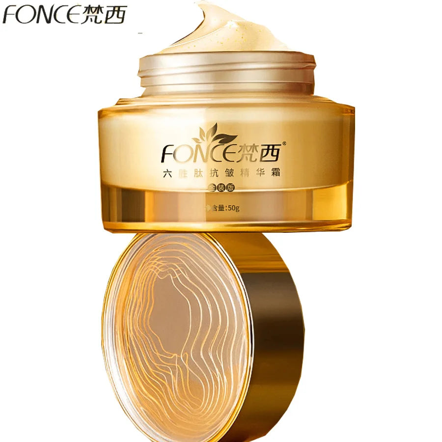 Korea Anti Aging Wrinkle Remover Face Cream Dry Skin Hydrating Facial Lifting Firming Day Night Cream Peptide Serum 50g