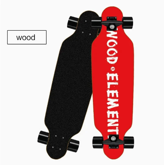 Korean Style Mini Dancing Four-Wheel Short Skateboard, Street Cruising Portable Commuter Skate Board for Adults Teenagers Boys