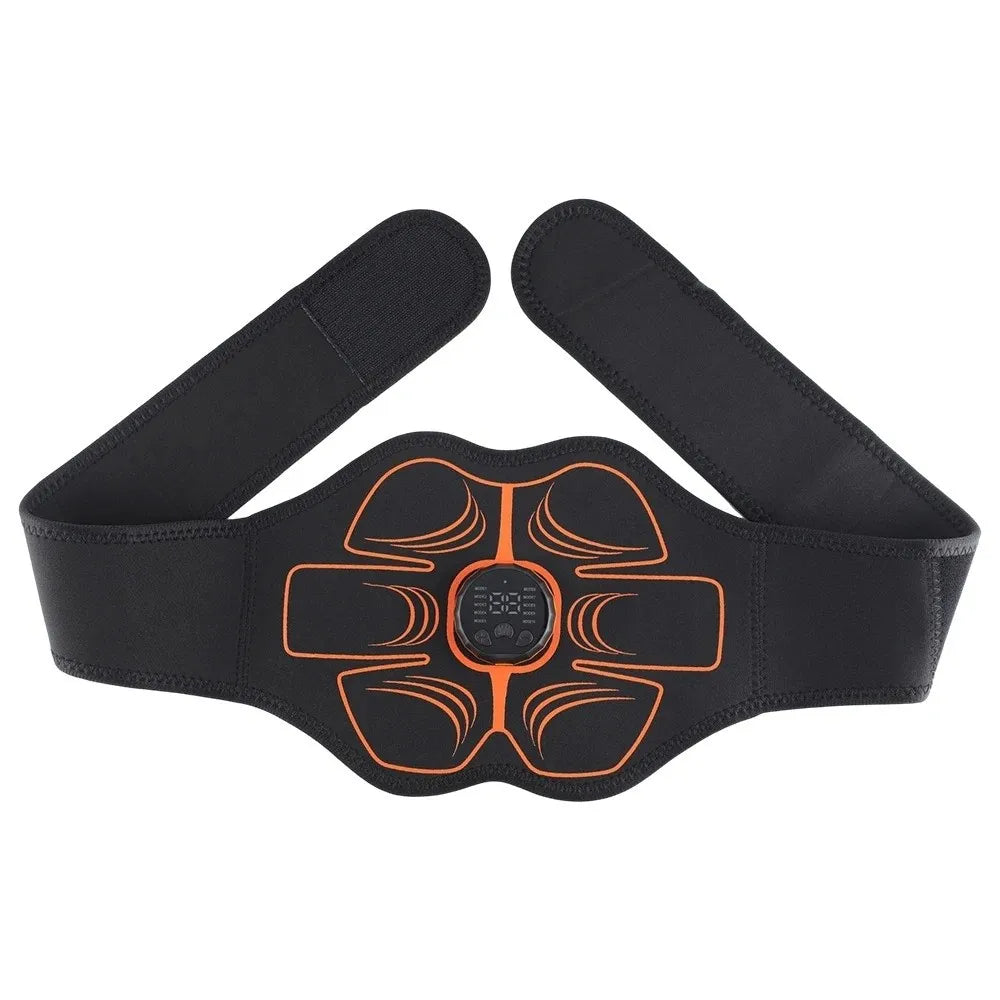 Electric Abdominal Belt Waist Trainer Wireless Abs Trainer USB Recharge Portable EMS Muscle Stimulator Body Slimming