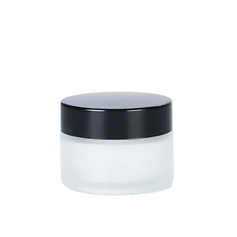 5-50g Frosted Glass Cream Jar Silver/Gold/Black/White Liquid Foundations Face Cream Bottles Eye Shadow Lip Balm Makeup Jar
